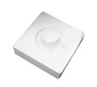 Niceminiwall 86mm Fan Speed Controller Rotary Switch, Stepless Speed Adjustment for 220V Ceiling Fans, 10A 300W Load Capacity, White PC Wall Plate