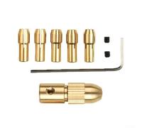 Niceminiwall 8Pics 0.5-3mm Electric Drill Bit Kit Collet Mini Drilling Tool Chuck Set for ABS Board, Aluminum Sheet and Paperboard Drilling