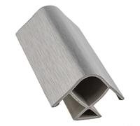 Niceminiwall 90 Degree Base Connector for Kitchen and Furniture Plinth Panels with Flexible Aluminum and Plastic Construction in Silver Finish(90°-10cm)