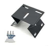 Niceminiwall 90 Degree Right Angle Corner Mount Bracket Metal Wall Installation Support Stand Surveillance Camera Mounting Holder Indoor Outdoor Security System Accessory Black White(Black)
