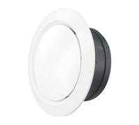 Niceminiwall ABS Ceiling Air Supply Vent Grille Cover Mountable Hot Air Diffuser Round Exhaust for Central Air Conditioning Indoor Fresh Air Outlet with Adjustable Volume(150MM)
