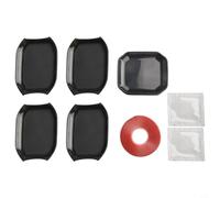 Niceminiwall ABS Door Handle Bowl Recess Guard Trim Cover for Wrangler for JL 4-Door 2018-2023, 5-Piece Black Exterior Moulding Set for Protection and Styling