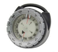 Niceminiwall ABS Luminous Divingcompass Scuba Tube Clamp Type with Reading For Window Underwater(Grey)