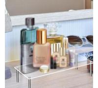 Niceminiwall Acrylic Display Stand for Dessert, Bakery, Cupcake, Cake, Cosmetics and Jewelry - Clear Acrylic Riser Showcase with Sturdy & Space-Saving(30 * 15 * 10cm)