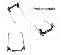Niceminiwall Adjustable Car Battery Tie Down Bracket Holder 23cm/9.1inch Fit for Cars SUVs Trucks Boats Ships Made of Strong Steel Black