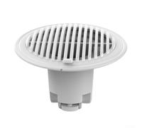 Niceminiwall Adjustable Shower Drain Cover with Three-Layer Hair Catcher and Cockroach Barrier, TPR Sealed Floor Drain Screen for for Prevention and Smooth Water Flow,(Whiite)