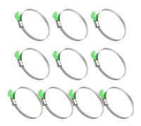Niceminiwall Adjustable Stainless Steel Hose Clamp with Handle 90-110mm Range, Tool-Installation, Heavy-Duty Non-Slip Riveted Design for for Industrial, Marine, Exhaust