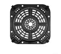 Niceminiwall Air Fryer Replacement Basket Plate Square Cooking Tray Non-Stick Baking Pan Accessories For 2 Quart Air Fryers Black 21.5x21.5cm