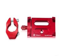 Niceminiwall Aluminium Alloy Phone Clamp For Scooter Flexible Viewing Angles And Strong Grip(Red)