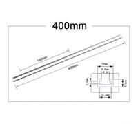 Niceminiwall Aluminium Alloy T-Track T-Slot Miter Jig Tools for Woodworking Router with 300-600mm Length Options and Quick Acting Clamp Compatibility(400mm)