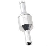 Niceminiwall Aluminium One Way Non-Return Check Valve 6-12mm Inline for for Fuel, Water, Gas, Air, Vacuum Applications with Arrow Flow Direction, Compatible with Petrol,(6mm)