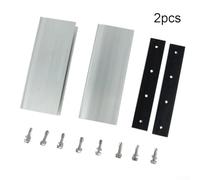 Niceminiwall Aluminium Solar Panel Mounting Rail 180mm for PV Modules, Adjustable Brackets Kit with Accessories for Floor, Sheet Roof and Flat Roof Installations(2pcs)