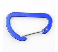 Niceminiwall Aluminum Alloy Keychain Clips with Auto-Locking Quick-Release Mechanism for Camping, Hiking & Outdoor Gear - 4 x .5 cm, 3g Each, 20-Pack(BLUE)