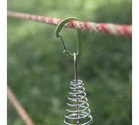 Niceminiwall Aluminum Alloy Keychain Clips with Auto-Locking Quick-Release Mechanism for Camping, Hiking & Outdoor Gear - 4 x .5 cm, 3g Each, 20-Pack(SILVER)