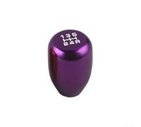 Niceminiwall Aluminum Alloy Manual 5-Speed Gear Shift Knob Usual Fit for Car and Truck Interiors, Ergonomic Design for Enhanced Control, Lasting Construction with(Purple)
