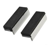 Niceminiwall Aluminum Magnetic Vise Jaws Protective Covers with V-Shaped Design for Bench Vices and Drill Press, Multi-Purpose Protector for Wood, Metal, Plastic and Tubing(3inch)