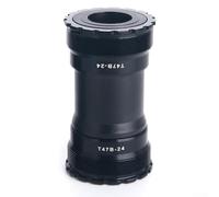 Niceminiwall Aluminum T47-24 Threaded Bottom Bracket for Road & Mountain Bikes, 86.5mm Length, Sealed Ceramic Bearing, Internal/External Thread Options (Type A(TYPEB STEEL BEARING)