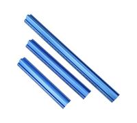 Niceminiwall Aluminum Woodworking for Edge Rule with Dual Scales for Measuring and Marking in DIY Projects, Furniture Making and Carpentry(3pcs)