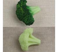 Niceminiwall Artificial Cauliflower and Broccoli Hotpot Ingredient Models for Home Party, Restaurant Display or Food Photography, PVC Vegetable Props, 6 x 6 x 4(Broccoli)