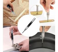 Niceminiwall Automatic Center Punch Spring Loaded 128mm High Carbon Steel Tool for Wood Metal Glass Brass Copper Marking and Drilling