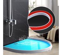 Niceminiwall babominimer Silicone Shower Water Barrier Strip for Bathroom Floor Dry and Wet Separation, Flexible Retention Threshold Seal, 30mm Height, 50-300cm Length