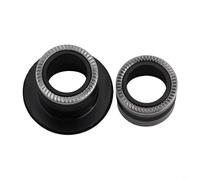 Niceminiwall Bicycle Hub Quick Release Thru Axle Adapter Conversion End Cap Set Front 9mm to 15mm Rear 10mm to 12mm Compatible With 8-11 Speed Black Aluminum Alloy(12 * 142mm)