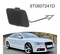 Niceminiwall Black ABS Front Bumper Tow Eye Cover For A5 S5 S-Line 2013-2016 - Trailer Hook Cap Replacement Trailer Hitch Hole Car Front Tow Ring Cap