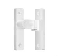 Niceminiwall Black gate Lock,90/180 Degree flip Sliding barn Door Lock,Security Door Latch,Small gate latches for Kitchen Cabinet Push/Sliding/Barn Door, Black(white)