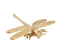 Niceminiwall Brass Drawer Pull Knob for Cabinets and Dressers, Design Handle with Screws Included, 2 Pack, Gold Finish(butterfly)