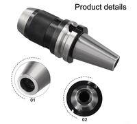 Niceminiwall BT,APU Tool Holder Integrated self-Tightening Tool Holder Drill Chuck Collet(BT40-APU16)