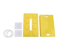 Niceminiwall Building Block Tissue Box for Bathroom, Wall-Mounted or Desktop Storage Organizer, ABS Material, 20 x 12.6 x 8 cm, For Standard Tissues(white)