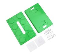 Niceminiwall Building Block Tissue Box for Bathroom, Wall-Mounted or Desktop Storage Organizer, ABS Material, 20 x 12.6 x 8 cm, For Standard Tissues(black)