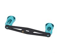 Niceminiwall Carbon Fiber Baitcasting Reel Rocker Handle 105mm with Four Bearings Straight Plate Design Compatible with Water Drop Wheel Reels 8x5mm Opening Fishing(blue Left-hand)