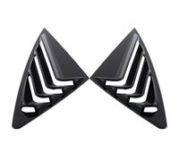 Niceminiwall Carbon Fiber Look Rear Triangle Shade Spoiler for Q3 Sportback 2019-2024 Body Kit Side Louvers Vent(Glossy black)