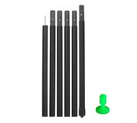 Niceminiwall Carbon Fiber Tarp Poles Adjustable Camping Canopy Shelter Awning Tent Support Rods Lightweight Strong Multi-Section Design Easy to Carry for for Outdoor Hiking(2.5meters)