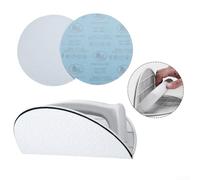 Niceminiwall -Circular Corner Sander Hand Tool with Ergonomic Non-Slip Handle, 10 Replaceable Sandpaper Pads for Precise Sanding in Tight Corners and Curves on Wood,(3)