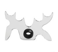 Niceminiwall Clear Acrylic Moose Head Billiard Bridge Head for Snooker and Pool Cues, Portable Cue Support with Rubber Insert, 115x70x6mm/100x70x6mm/135x80(B)