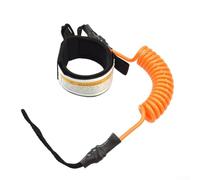 Niceminiwall Coiled Paddle Board Leash 5ft Spring Rope with Soft Adjustable Hand Guard and Quick Release for for Paddle Board Surfboard Canoe and SUP Safety(Orange)