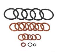 Niceminiwall Cooling Hose O-for Ring Kit for E46 1998-2006 320i 323i 325i 328i 330i Euro Models with M54 or M52 Engine, Black Plastic Radiator Coolant Pipe Seal Set, Direct