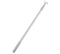 Niceminiwall Curtain Pull Rod Telescopic 33-60cm Aluminum Alloy Extension Pole with Hook for Opening Curtains Blinds Skylights and Hard-to-Reach Windows in Home
