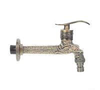 Niceminiwall Decorative Antique Style Zinc Alloy Basin Water Faucet, Retro Kitchen or Bathroom Tap for Home, Garden, Balcony Use with 0.5 Inch Connector