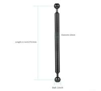 Niceminiwall Diving Dual Ball Buoyancy Extension Arm Carbon Fiber Underwater Camera Mount with 1 Inch Standard Ball Heads for Scuba Diving and Snorkeling Photography,(11 inches)
