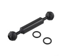 Niceminiwall Diving Dual Ball Buoyancy Extension Arm Carbon Fiber Underwater Camera Mount with 1 Inch Standard Ball Heads for Scuba Diving and Snorkeling Photography,(5 inches)