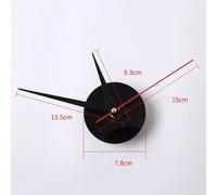 Niceminiwall DIY Luminous Wall Clock for Home Decor, 40cm Silent Acrylic Wall Sticker with Glow-in-the-Dark Numbers, Punch- Installation, For Bedroom Living(red)