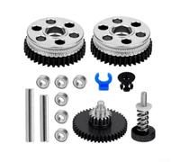 Niceminiwall Double Gear Extruder for 3 V2/Pro and For CR-10S/For CR-10, High-Speed Reduction Gear with Dual-Gear Mechanism, All-Metal Lightweight Design, Compatible with For PLA(Gear kit)