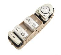 Niceminiwall Driver Side For Window Switch Compatible with C Class W205 S205 X253 C253 GLC Models LED Light Front Left Installation OEM A2139050000 ABS Material(Brown)