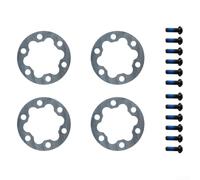 Niceminiwall E-Bike Brake Disc Spacer 6 Holes Washer 2/5mm Aluminum Alloy Electric Scooter Bicycle Component Gasket W/ 12 Stainless Steel Bolts
