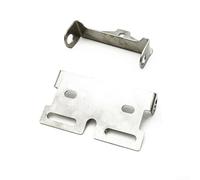 Niceminiwall Ebike Stainless Steel Headlight and Rear Light Mounting Brackets, Lasting 304 Steel Front Fork Center Hole Headlamp Holder and Rear Rack Taillight Support(set bracket)