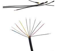 Niceminiwall Ebike Waterproof Connector Cable to 5 Integration Line for for Electric Components, Lasting ABS and Copper Core Wiring Harness for for Headlight, Display,