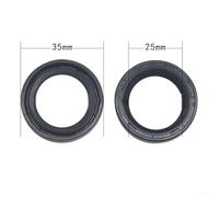 Niceminiwall Electric and Scooter Motor Oil Seal Assembly Components, Lasting Wear-Resistant Black Replacement Seals for for E-Motors, High -40℃ to(25x35x7mm)